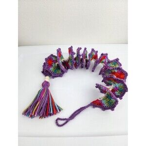New handmade Multicolor crochet wind spinner Tassel Wooden Beads